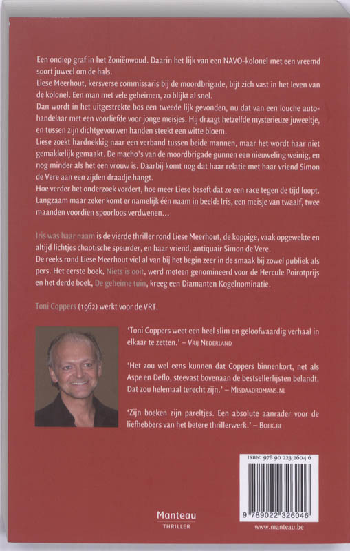 Achterkant van Iris was haar naam