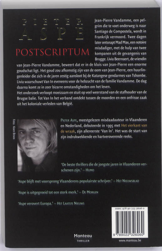 Achterkant van Postscriptum
