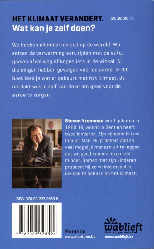 Achterkant van Het klimaat verandert