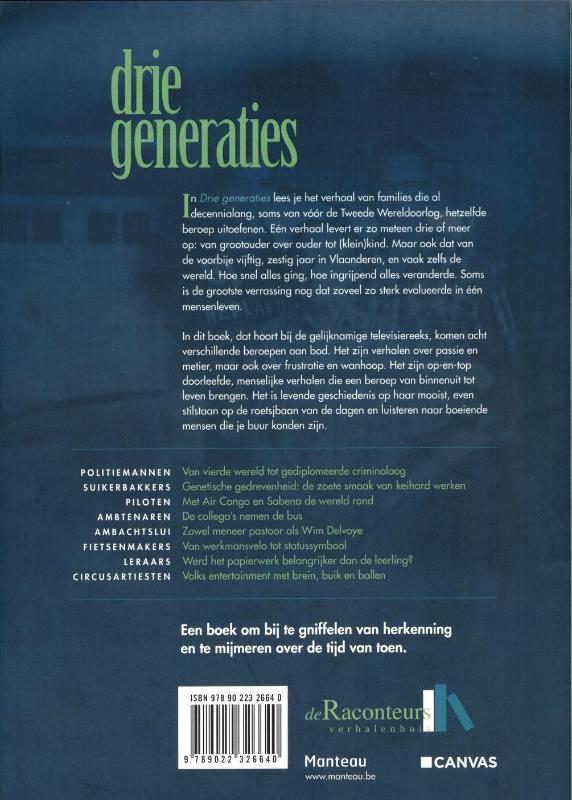 Achterkant van Drie generaties