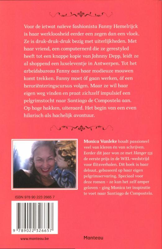 Achterkant van Pelgrimstocht op hoge hakken