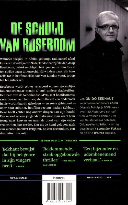 Achterkant van De schuld van Roseboom