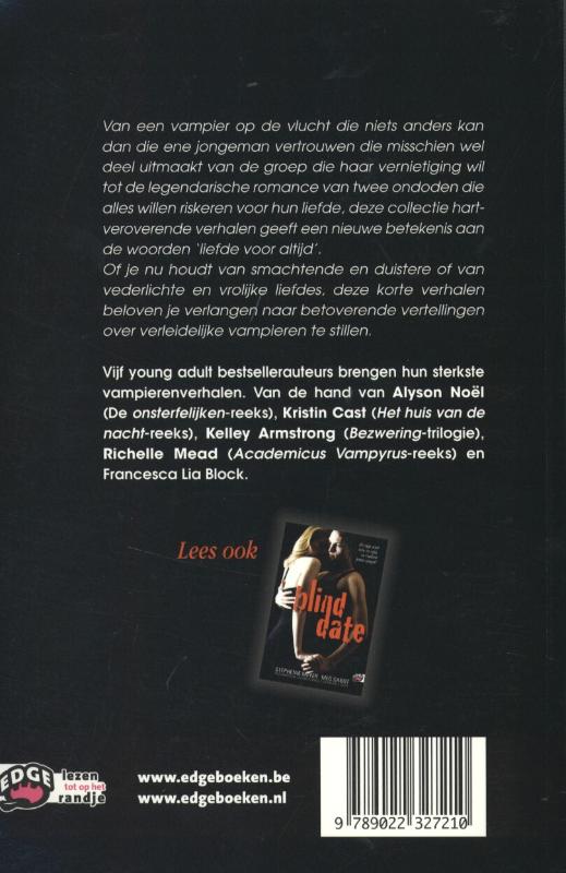Achterkant van Verliefd op een vampier