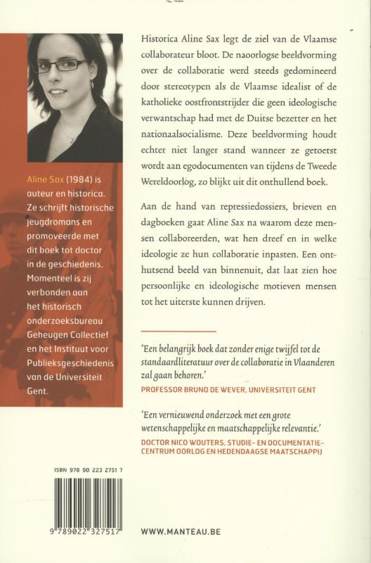 Achterkant van Voor Vlaanderen volk en Führer