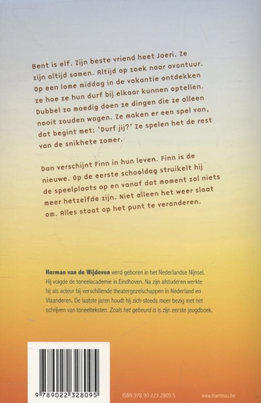 Achterkant van Zoals het gebeurd is