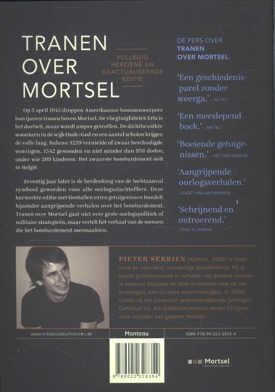 Achterkant van Tranen over Mortsel