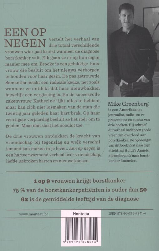 Achterkant van Een op negen