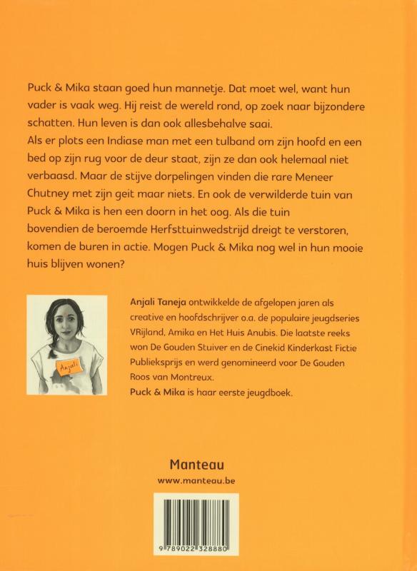 Achterkant van De komst van meneer Chutney
