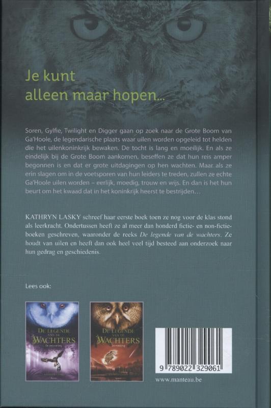 Achterkant van De stijd om Ga'Hoole