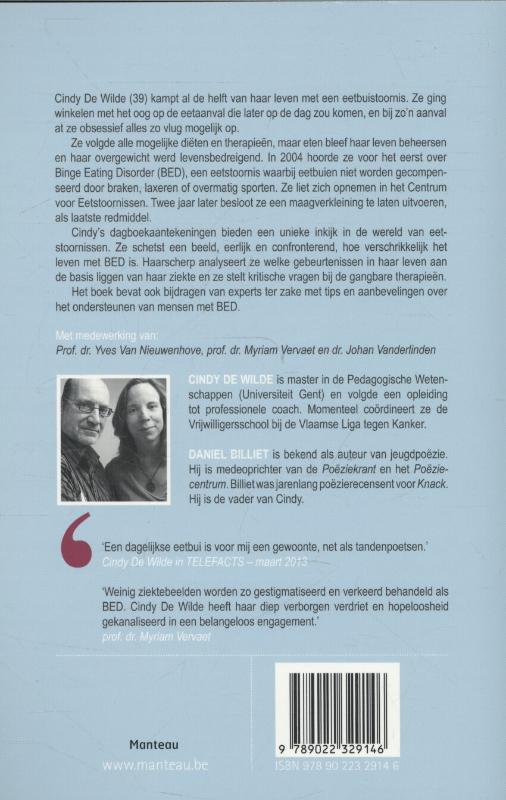 Achterkant van Binge eating