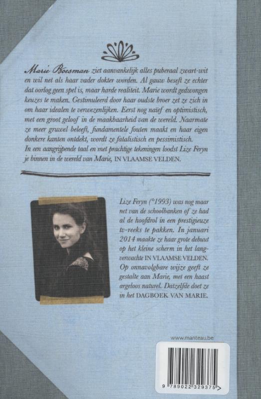 Achterkant van Dagboek van Marie