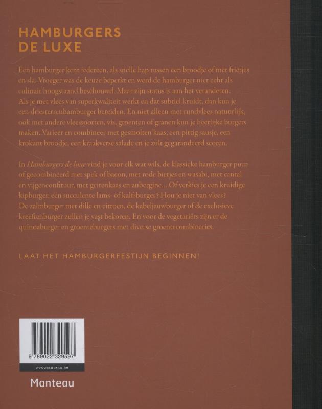 Achterkant van Hamburgers de luxe