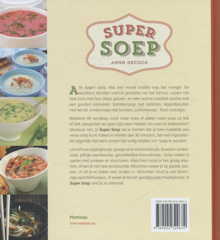 Achterkant van Super soep