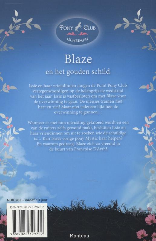 Achterkant van Blaze en het gouden schild