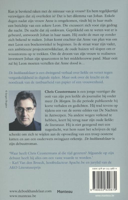 Achterkant van De boekhandelaar