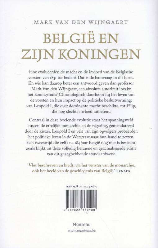 Achterkant van Belgie en zijn koningen