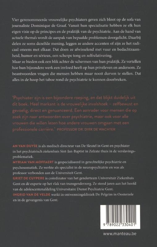 Achterkant van Psychiaters op de sofa
