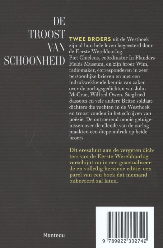 Achterkant van De troost van schoonheid