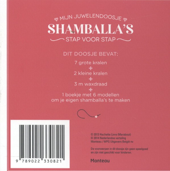 Achterkant van Shamballa's stap voor stap
