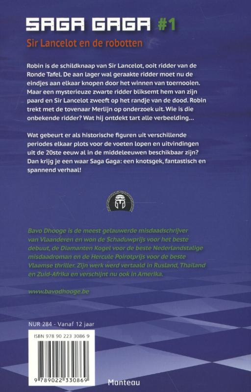 Achterkant van Sir Lancelot en de robotten