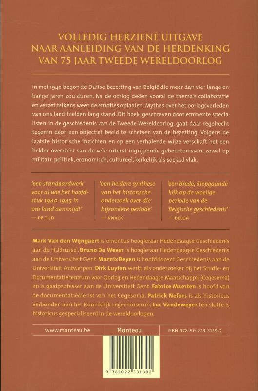 Achterkant van België tijdens de Tweede Wereldoorlog
