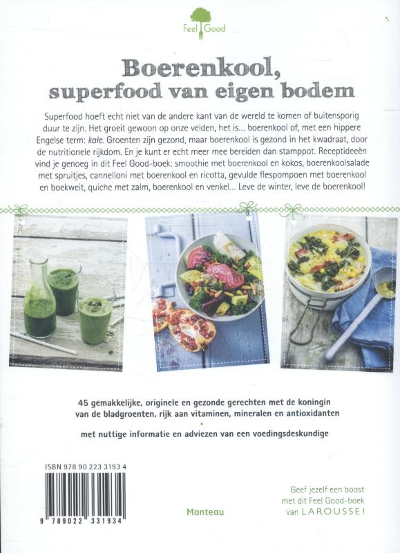 Achterkant van Boerenkool, superfood van bij ons