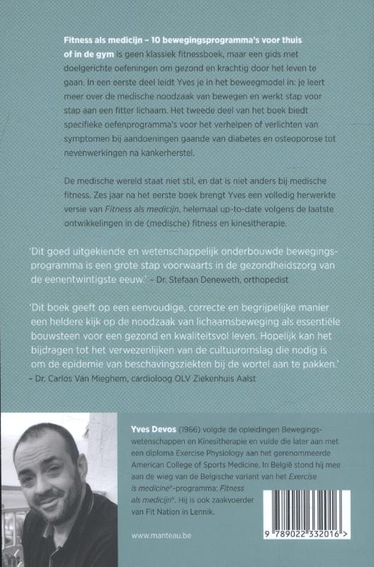 Achterkant van Fitness als medicijn