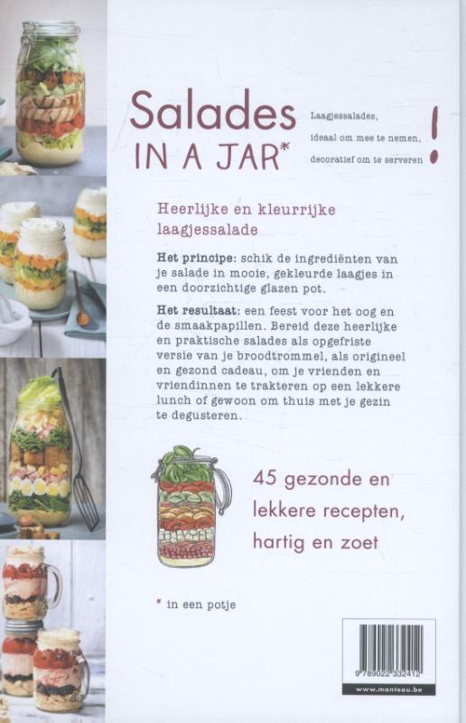 Achterkant van Salades in a jar