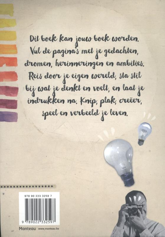 Achterkant van Collage and keep