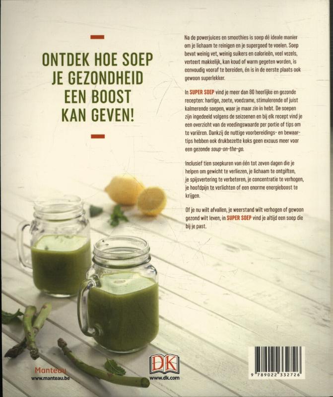 Achterkant van Super soep