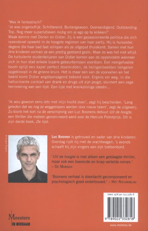 Achterkant van De lijst