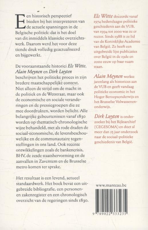 Achterkant van Politieke geschiedenis van België