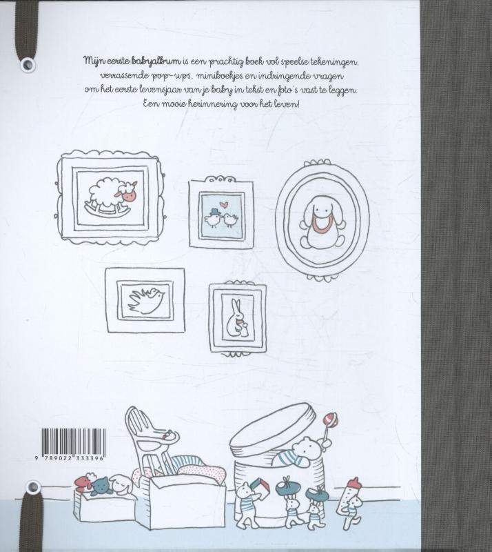 Achterkant van Mijn eerste babyalbum
