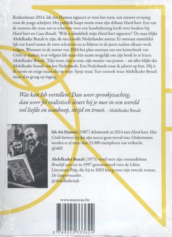 Achterkant van Cécile luisterboek