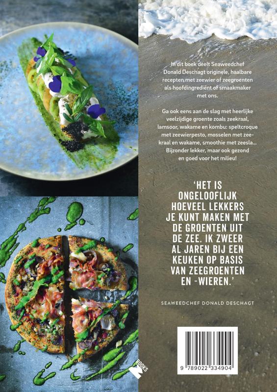 Achterkant van Zeegroenten