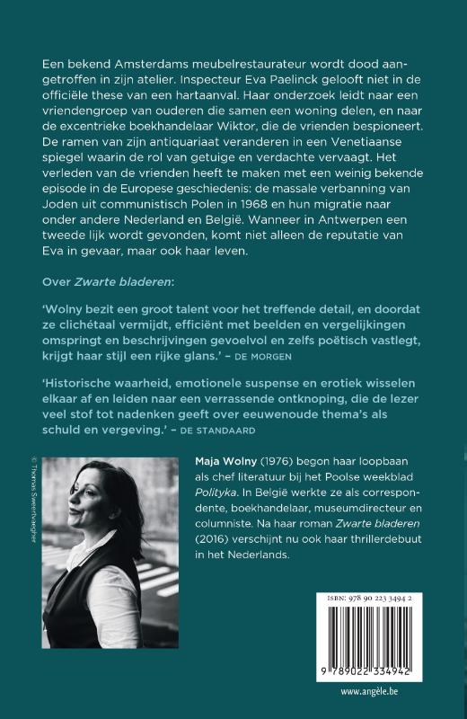 Achterkant van De boekenmoordenaar