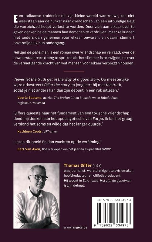 Achterkant van Het zijn de geheimen