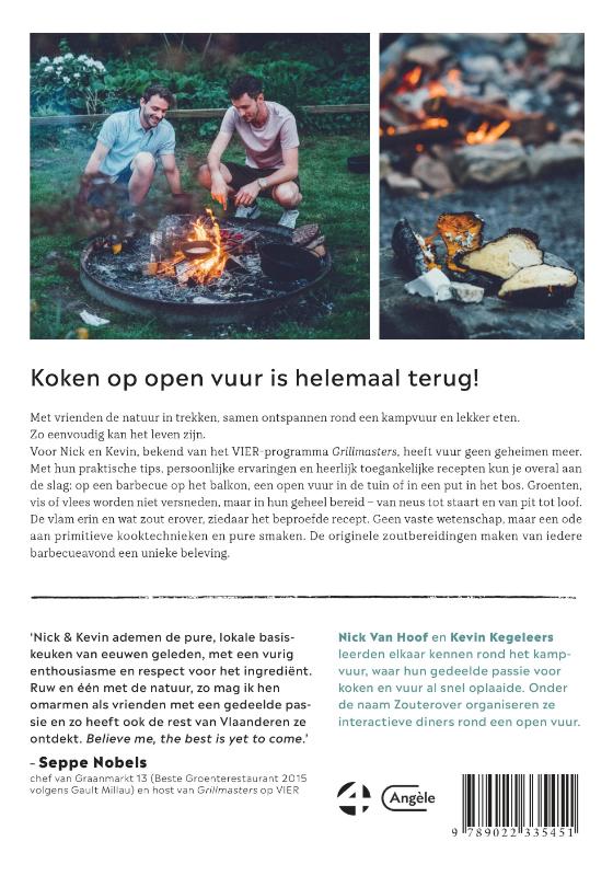 Achterkant van Zout op het vuur