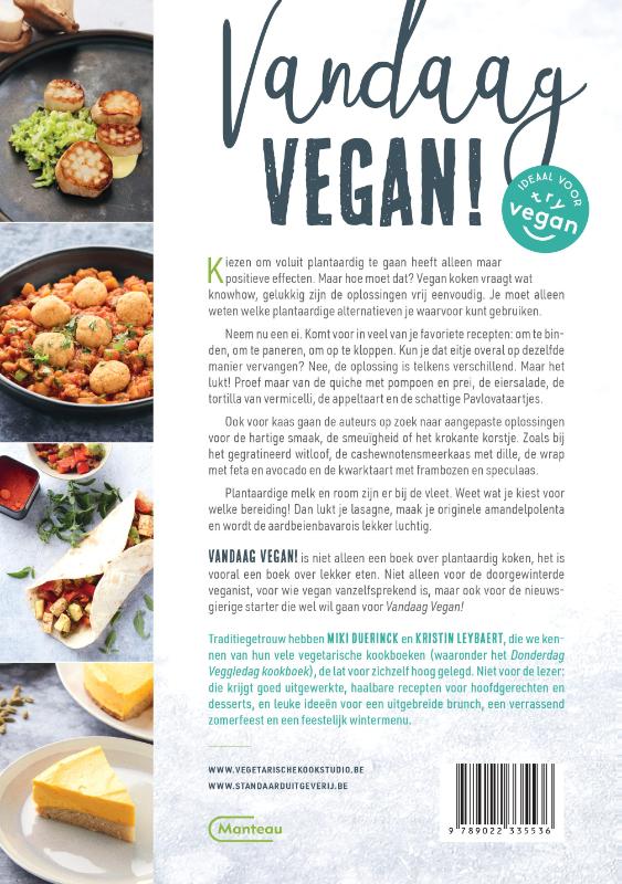 Achterkant van Vandaag Vegan!