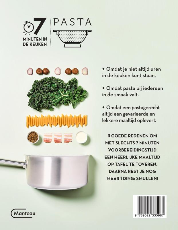 Achterkant van 7 minuten in de keuken-Pasta