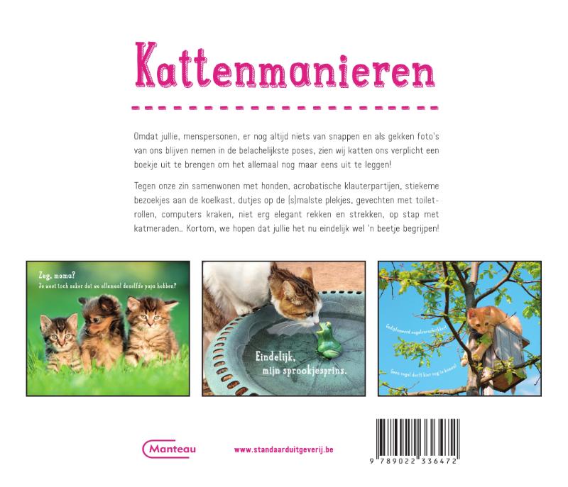 Achterkant van Kattenmanieren