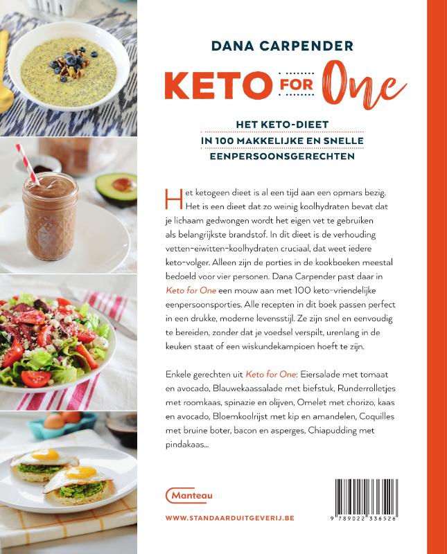 Achterkant van Keto for One