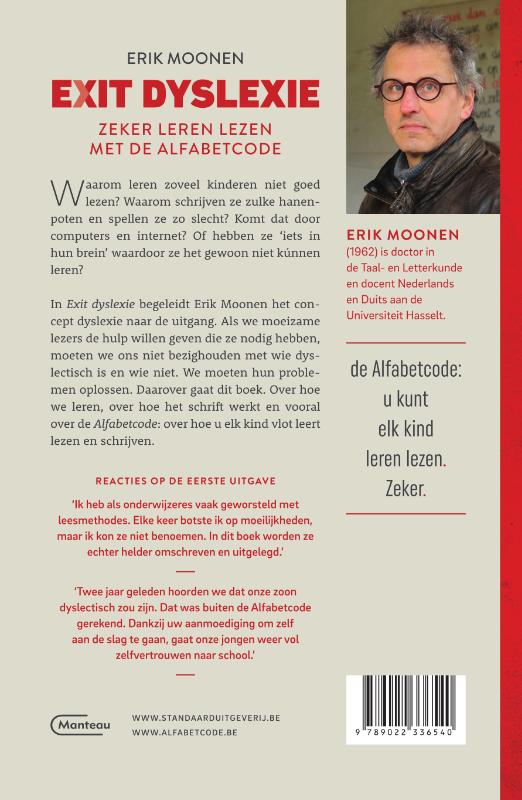 Achterkant van Exit dyslexie
