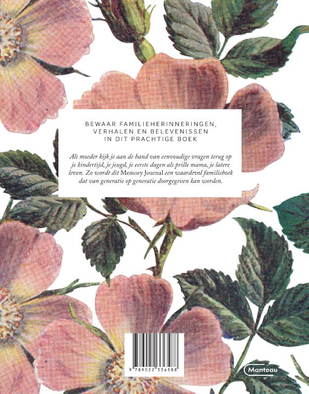 Achterkant van Moeders Memory Journal