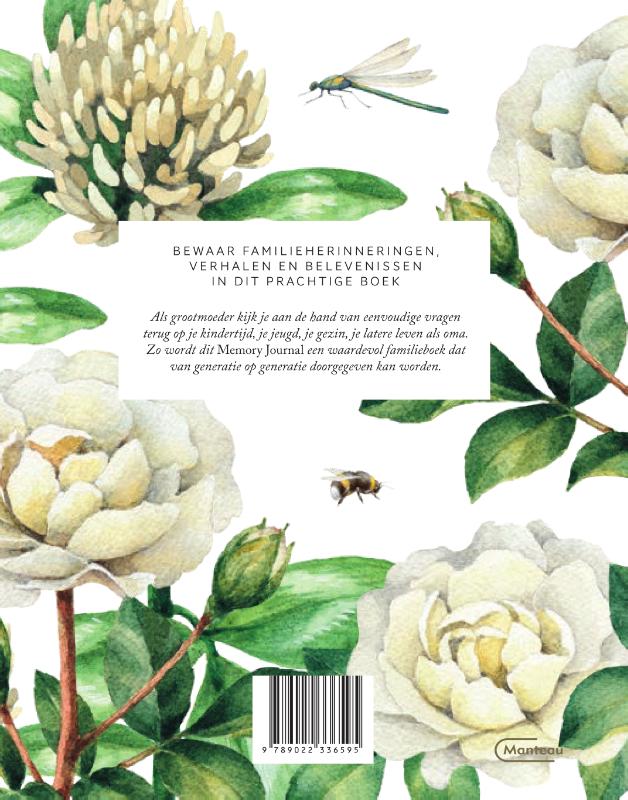 Achterkant van Grootmoeders Memory Journal