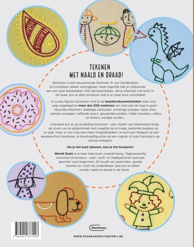 Achterkant van Leuke figuren borduren