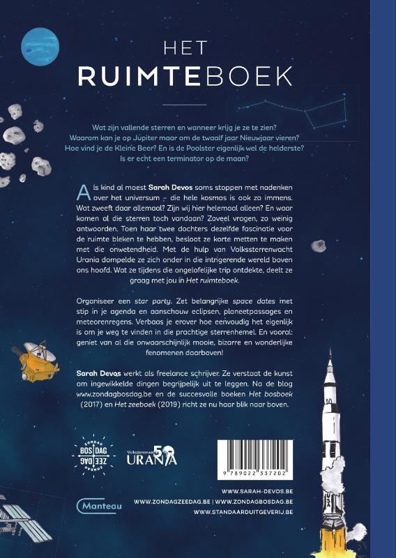Achterkant van Het ruimteboek