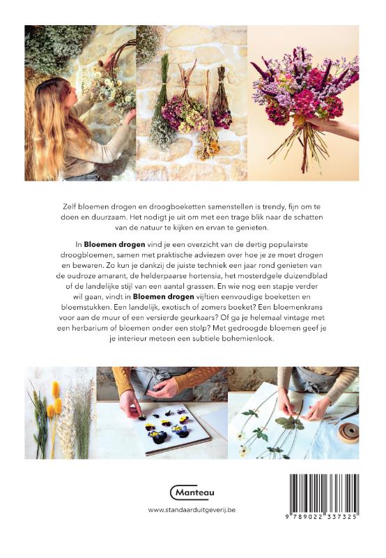 Achterkant van Bloemen drogen