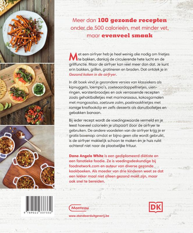 Achterkant van Gezond koken met de airfryer