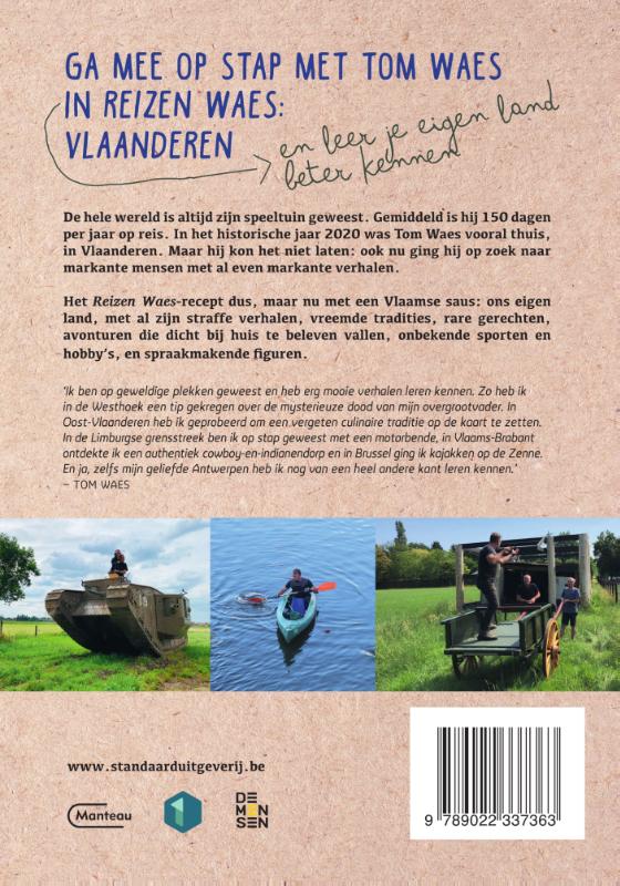 Achterkant van Reizen Waes Vlaanderen